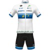 Cykeltøj + Cykelshorts 2022 Baloise-Trek Lions Europa Mesterskab Blå Hvid